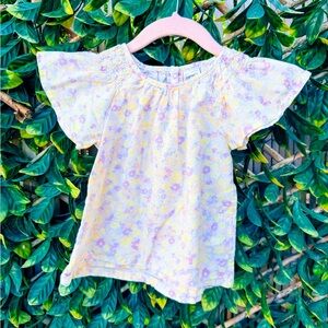 ▪️ 10/$25- Carters Floral Pleated Cotton Blouse‎